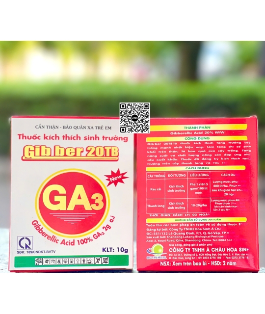 Gibber 20TB - 10gr (10h x 50 viên) (Gaba)