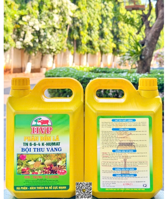 K Humat 6.6.4 HVP - 5 lít (Vàng) x 4 Can