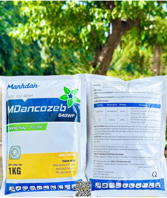 Mdancozeb 640WP Vàng - 1kg x 20 gói