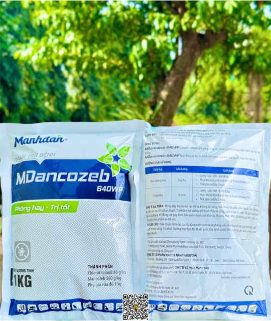 Mdancozeb 640WP Xanh - 1kg x 20 gói