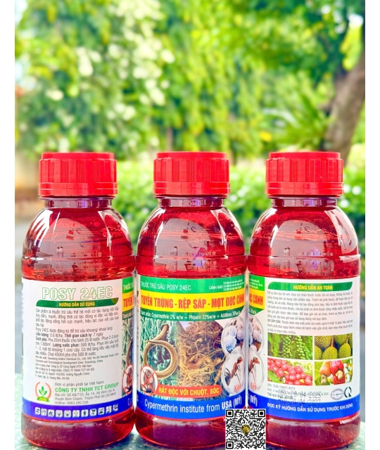 Posy 24EC - 450ml x 30 chai (Tuyến Trùng, Rệp Sáp, Mọt Đục Cành)