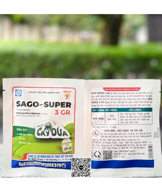 Sago Super 3GR - 30gr (4 hộp x 125 gói)