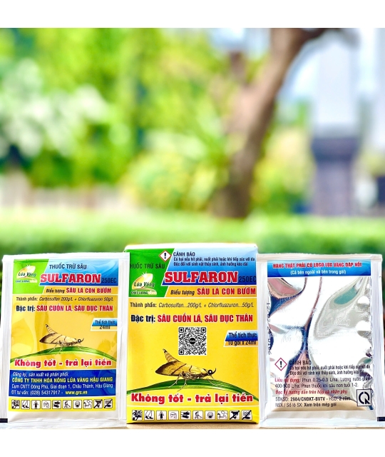 Sulfaron 250EC - 24ml (50h x 10g) sâu lá con bướm