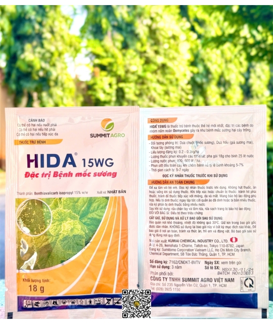 Summit - Hida 15WG - 18gr x 200 gói (Fungicide FG)