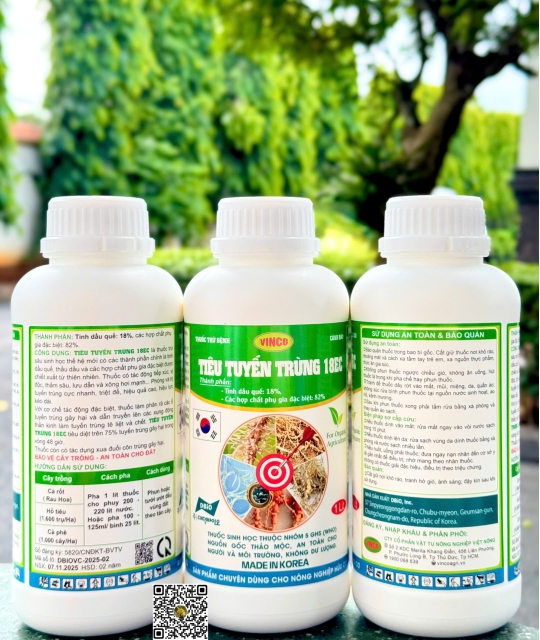 Tiêu Tuyến Trùng 18EC - 1 Lít x 15 chai