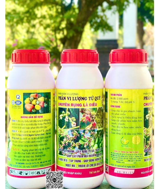 TQ - Rụng Lá Điều (Phân vi lượng) - 1 lít x 20 chai