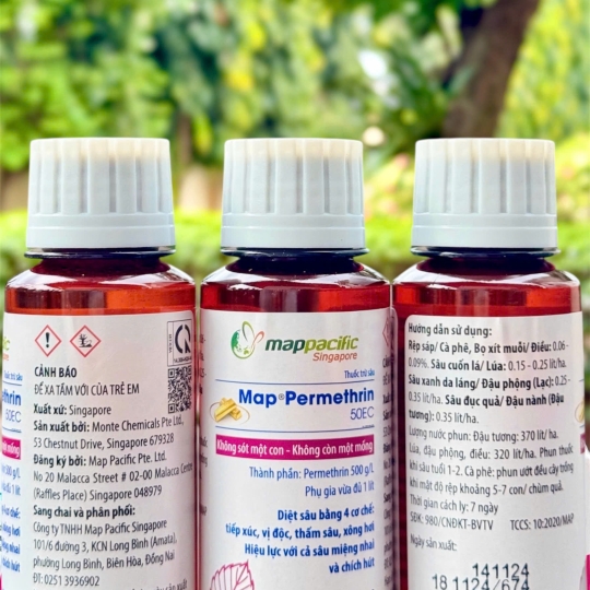 Map Permethrin 50EC Sâu - 100ml x 100 chai