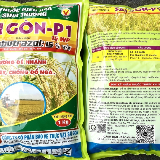 Paclo 15% (Sai Gon - P1 15WP) - 1kg x 20 kg