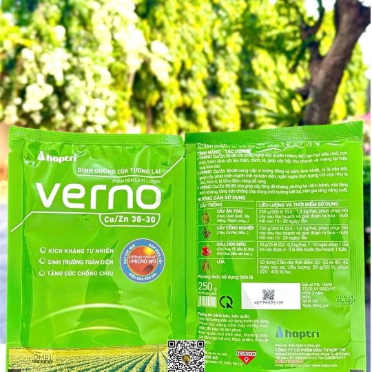 Verno Cu30+Zn30 - 250gr x 40 gói