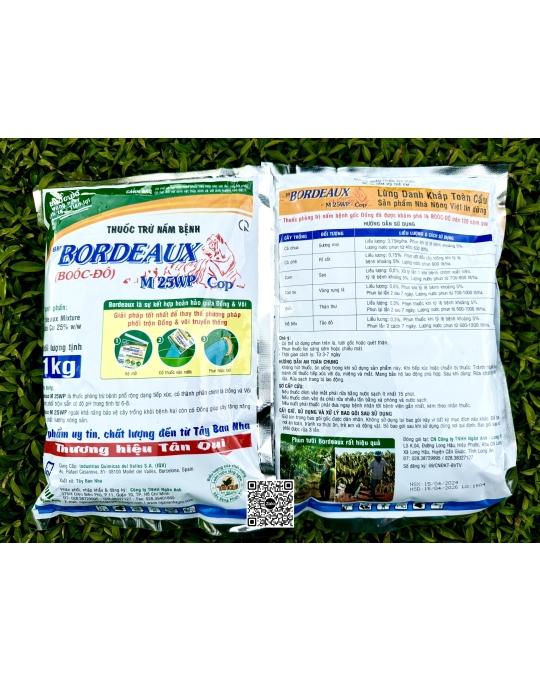 Bordo Cop 25WP - 1kg x 20 bịch