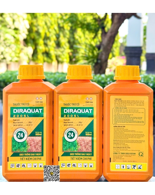 Cỏ Cháy 200SL 24h Cam - 900ml (Diraquat 200SL)