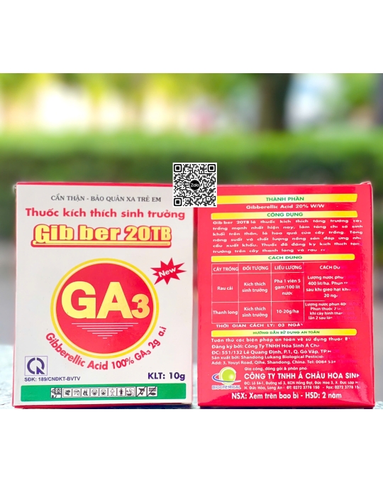 Gibber 20TB - 10gr (10h x 50 viên) (Gaba)