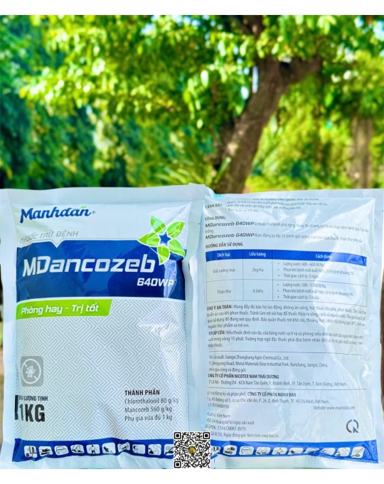 Mdancozeb 640WP Xanh - 1kg x 20 gói