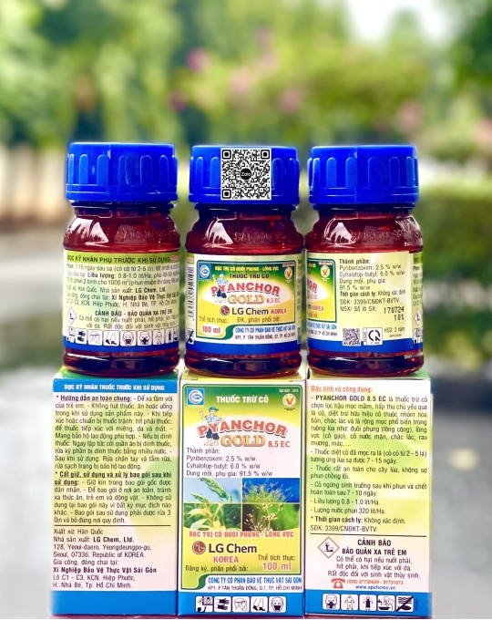 Pyanchor Gold 8.5EC - 100ml x 100 chai