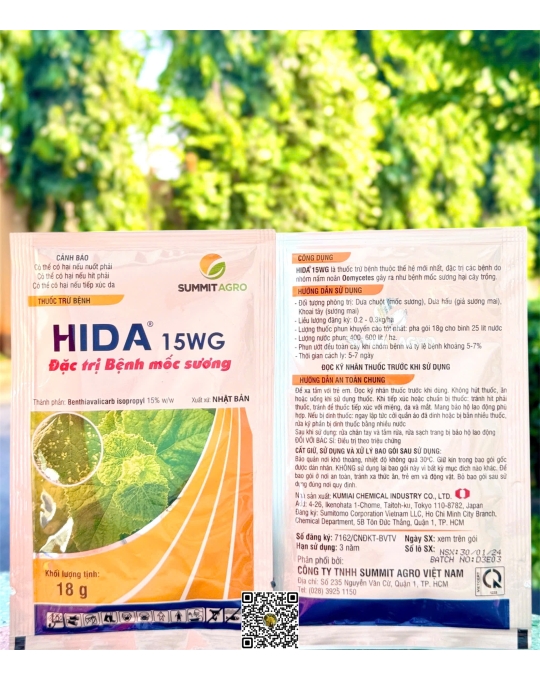 Summit - Hida 15WG - 18gr x 200 gói (Fungicide FG)