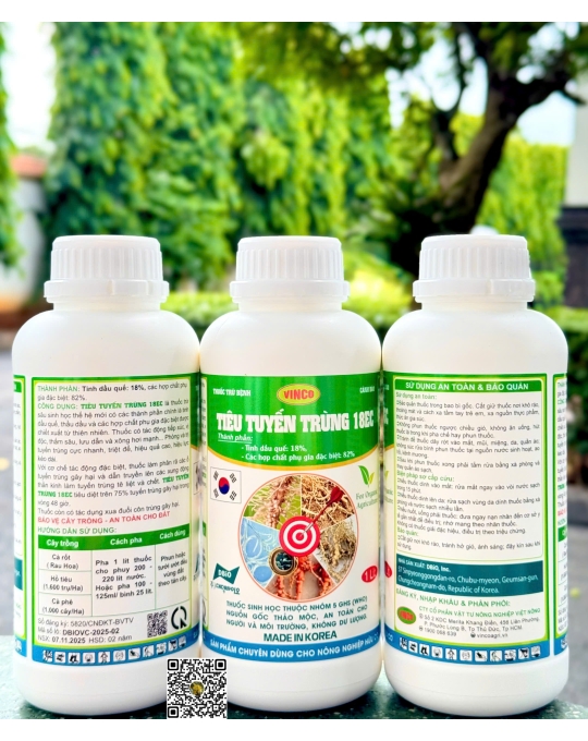 Tiêu Tuyến Trùng 18EC - 1 Lít x 15 chai
