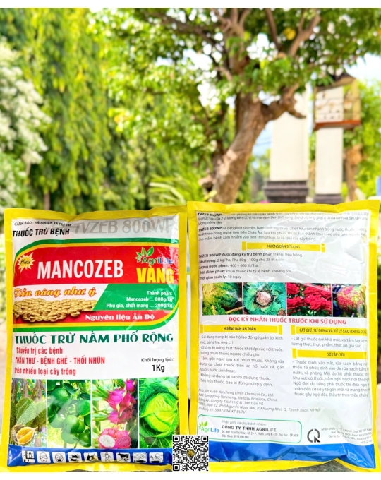 Mancozeb 80WP Vàng - 1kg x 20 gói